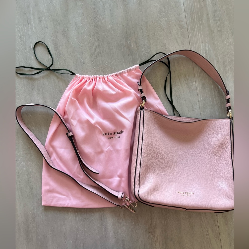 Kate Spade pink bucket bag